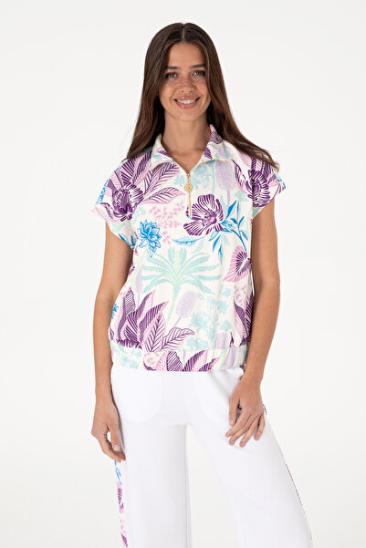 U.S. Polo Assn. Kadın Lila Sweatshirt 50305998-VR034