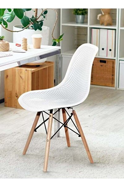 Taimi 3-Piece Dining Set Compact Mid-Century Modern White Table 80x80x72cm And 2-Chairs Set for Home White