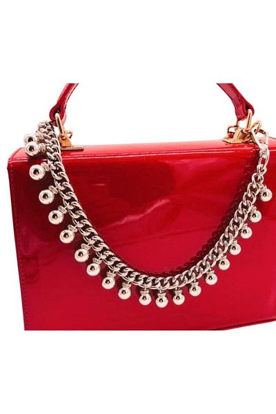 angel çanta aksesuar Accesoriu pentru geanta Angel 50 cm Mărgele de culoare argintie Mâner pentru geantă