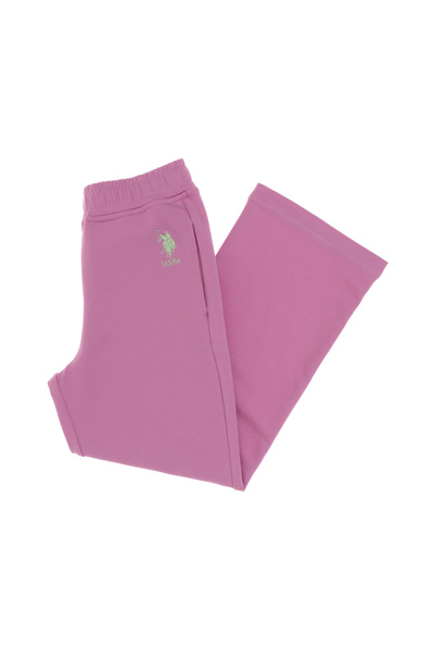 U.S. Polo Assn. Kız Çocuk Fuşya Loose Fit İki İplik Eşofman Altı 50306296-VR023
