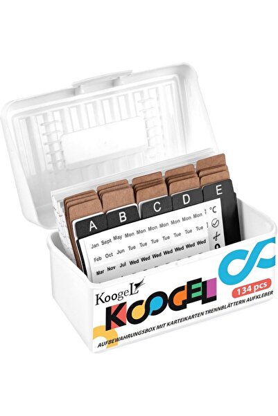 Koogel Cutie organizatoare, cu 100 indexuri, 30 de separatoare, 3 foi de auto...