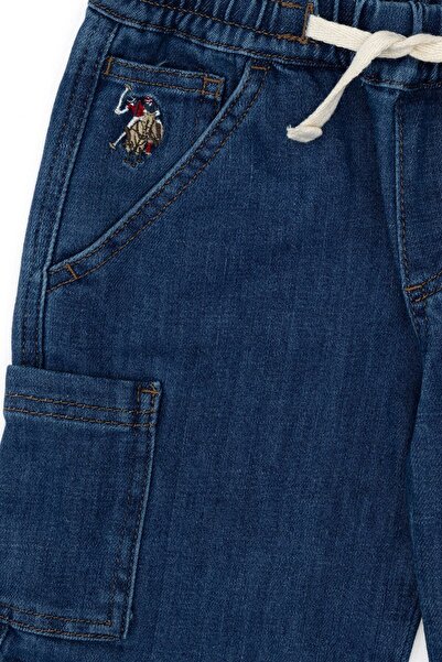 U.S. Polo Assn. Erkek Çocuk Mavi Jean Şort 50304264-DN0022