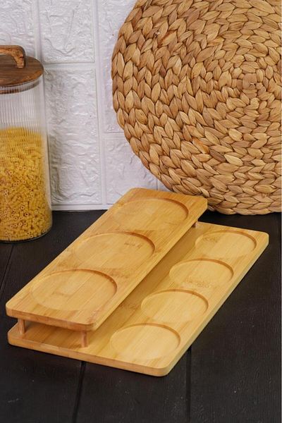 MİEN Mien Countertop Bamboo Stand Jar Spice Pulses Stand
