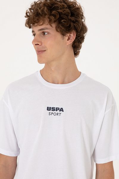 U.S. Polo Assn. Men's Comfort Fit Crew Neck White T-Shirt 50299970-Vr013