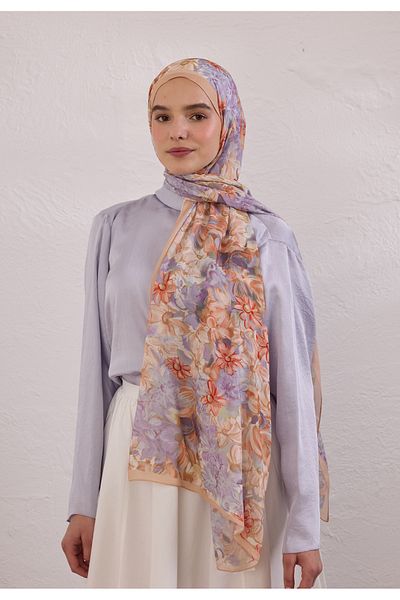 Fresh Summer Bloom Pattern Rami Shallom Salmon