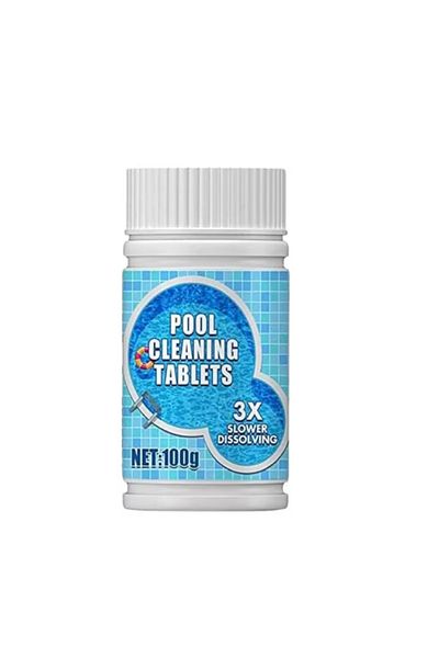 Gnaumore Tablete efervescente de clor pentru curățarea piscinei, albe, 100 g
