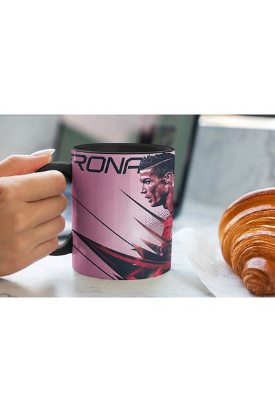 MECKSA Ronaldo vs Messi Coffee Mug Tea Cup 11 oz