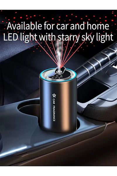ABYZ Car aromatherapy diffuser, automatic induction, color ambient lights, dimensions 120X66mm, 50ml