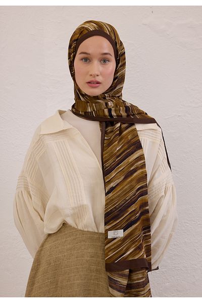 Fresh Deia Pattern Rami Shal Brown