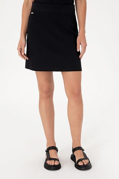 U.S. Polo Assn. Fusta tricotată neagră pentru femei, mărime mini 50306739-VR046