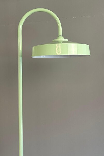 Bamyum Mint Lambader Modern Dekoratif Metal Oturma Odası Çalışma Odası Zemin Lambası