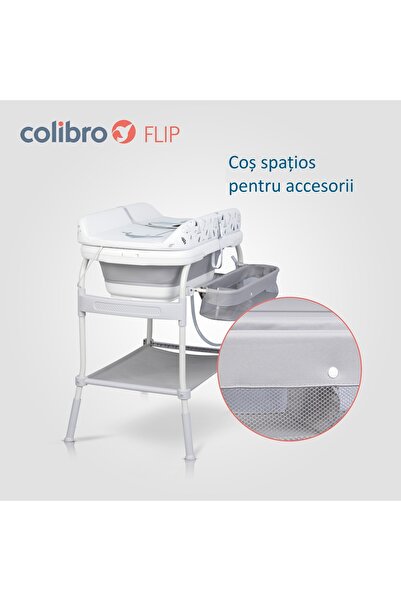 Colibro 2in1 bathroom set with changing table and bathtub Colibro Flip
