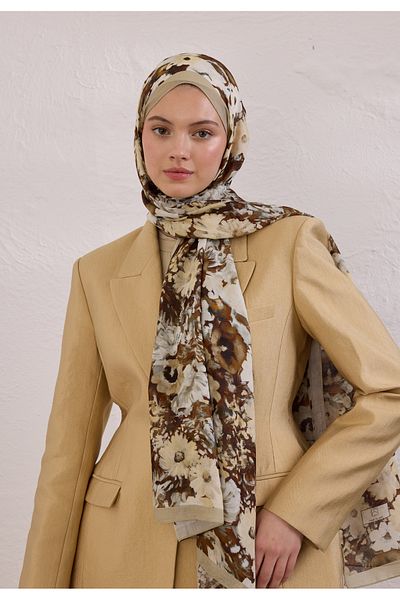 Fresh Beauty Blossom Pattern Rami Shal Mink
