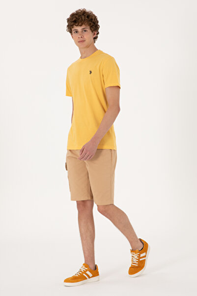 U.S. Polo Assn. Erkek Camel Dokuma Şort 50300424-VR015