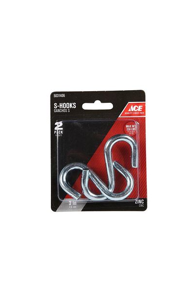 ACE S-Hooks (Pack of 2, 7.5 cm)