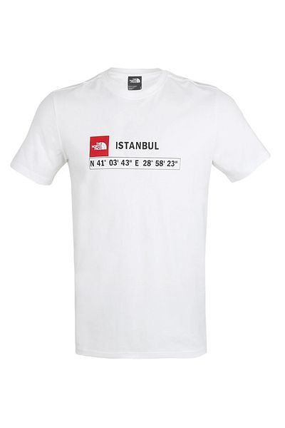 THE NORTH FACE M S/S Gps Tee Istanbul Men's Casual T-Shirt White