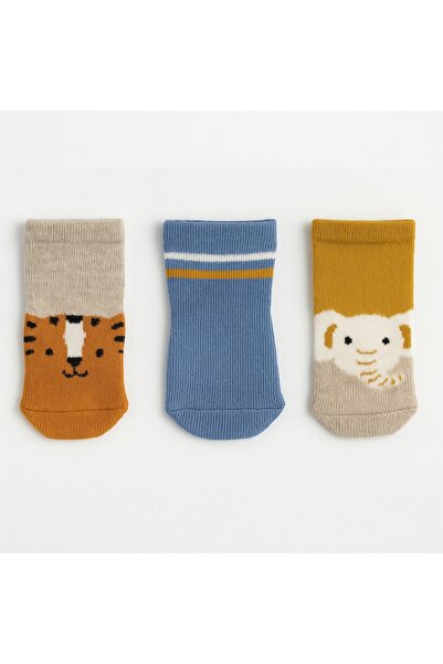 JUST SOCKS 3-Pack Baby Cotton Socks