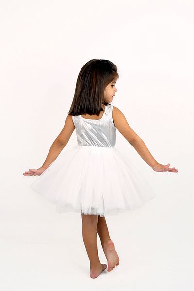 DUCA KIDS Σετ κορμάκι και φουσκωτή φούστα Tutu με λουράκι και κουμπωτό κορμάκι