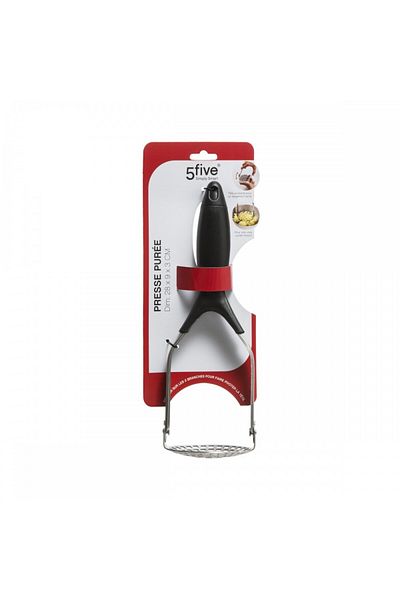 5 five simply smart Naty potato press, stainless steel, foldable, 28 x 9 cm