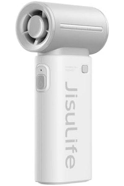 JISULIFE Turbo Hand Fan - 2024 Ultra Power Pocket Fan, Unique Sleek Design, Mini Handheld Fan