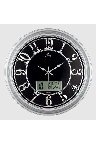 Genel Markalar TK-1962-G-1 PREMİUM BÜRO DİJİTAL TAKVİMLİ DUVAR SAATİ