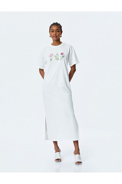 Koton off white Maxi T-shirt Dress
