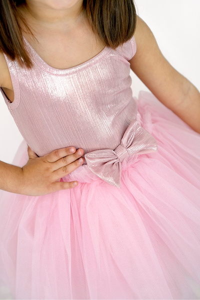 DUCA KIDS Parıltılı Askılı Çıtçıtlı Kız Body ve Kabarık Tütü Etek Takımı