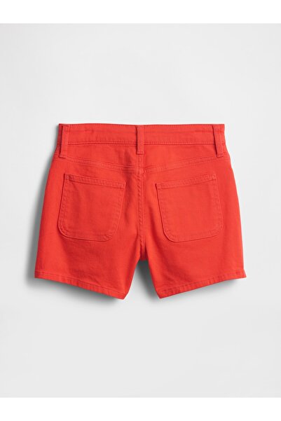 GAP Kız Çocuk Kırmızı Jean Şort Etek