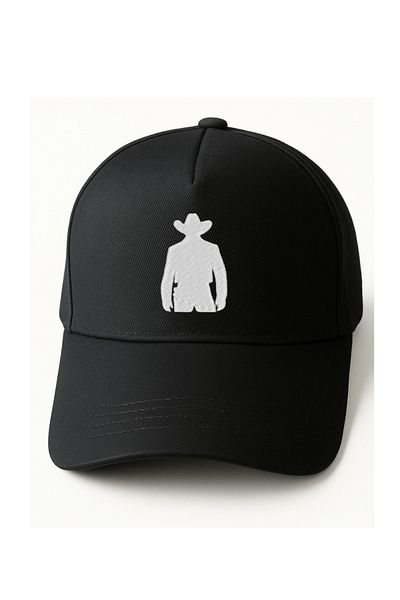 KEYFHOME Black Unisex Sports Hat Summer Cotton Sweatband & Air Holes Embroidered