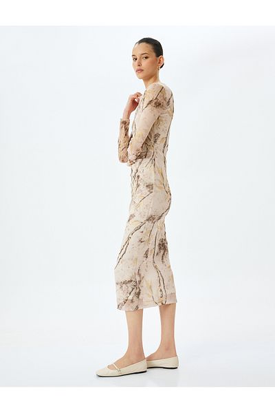 Koton brown design Bodycon Dress