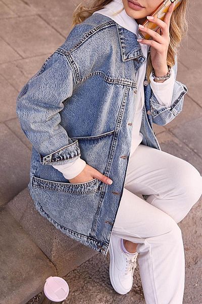 ÇEÇİM JACHETA DENIM DE DAMA HYN-58080