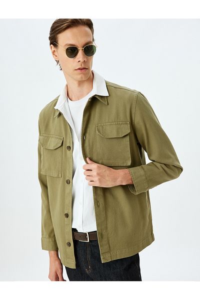 Koton khaki Long Sleeve Shirt