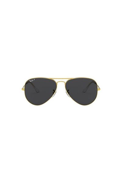 Ray-Ban Ray-Ban Aviator RB3025 9196/48 – Sunglasses, Gold, Black Polarized Lenses, Size 62