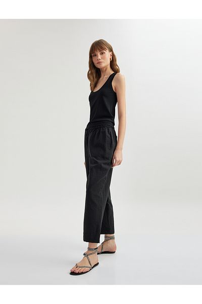 Koton black Balloon Fit Trousers