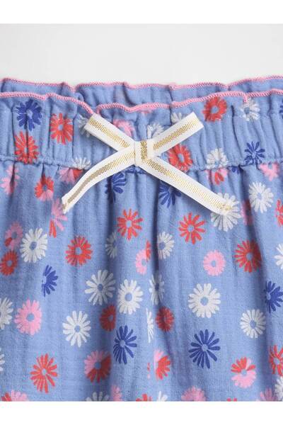 GAP Kız Bebek Çiçek Desenli Gauze Şort