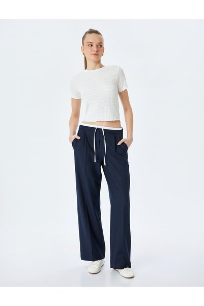 Koton ecru Crop T-Shirt