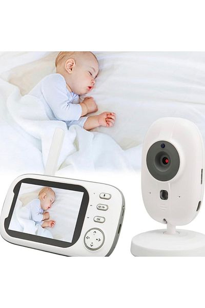 ROHS Sistem de monitorizare pentru bebeluși cu monitorizare audio-video, vedere nocturnă HappyKID, vedere clară