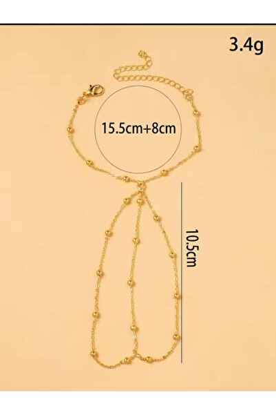 Arescollection rodyum kaplama gold renk topçuklu zarif şık şahmeran