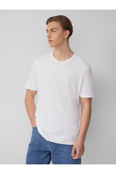 QS by s.Oliver Men's Printed T-shirt, Crew Neck, Regular Fit