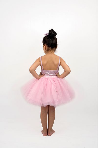DUCA KIDS Set de fuste tutu cu corp și fundă pentru fete cu curea strălucitoare și cu închidere rapidă