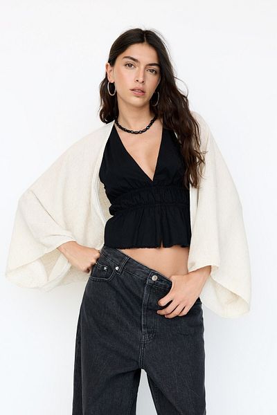 Pull & Bear Short rustic kimono