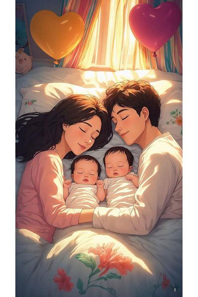 pixartsanat Family Pixart Art Diamond Mosaic Painting 40X60