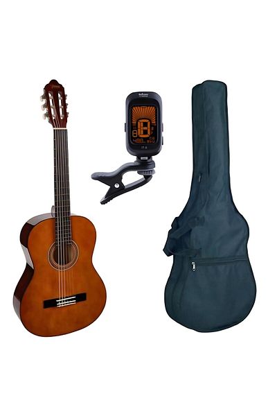 VALENCIA VC101K, 1/4 natural classical guitar set, bag, tuner