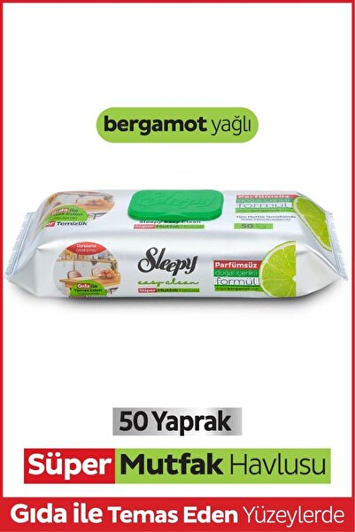 Sleepy Easy Clean Süper Yüzey Temizlik Mutfak Havlusu&mendili Bergamot Yağlı ...