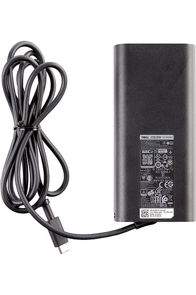 Dell محول تيار متردد USB-C بقوة 130 واط مع سلك طاقة بطول 1 متر
