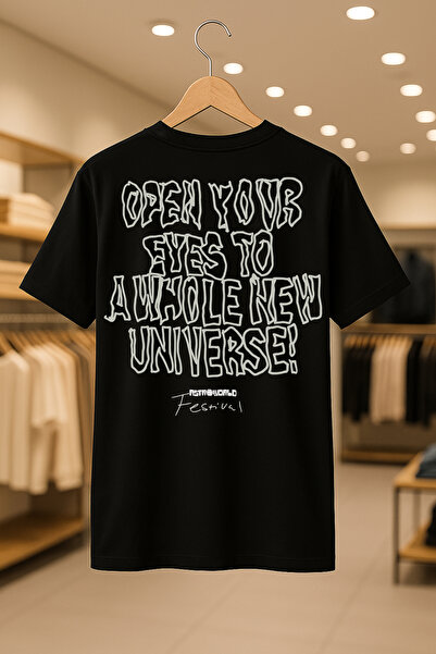 CC STORE Tricou Astroworld Travis Scott Festival oversize unisex 100% bumbac, țesătură groasă, respirabilă