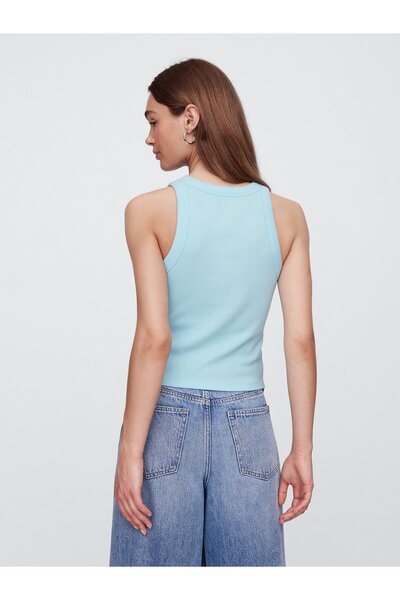 GAP Kadın Mavi Gap Logo Crop Atlet