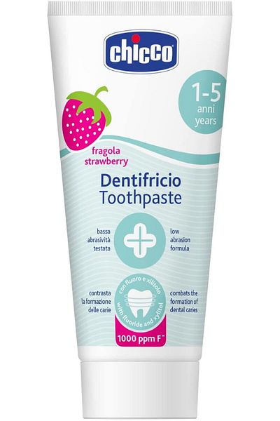 Chicco Strawberry Toothpaste with Fluoride 50ml 1-5y