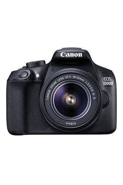 Canon كاميرا EOS 1300D DSLR مع طقم عدسة EF-S 18-55mm IS II