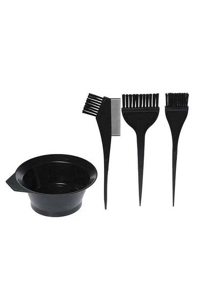 Generic 4-Generic3**1Hair Dye Colour Brush With Bowl Black
